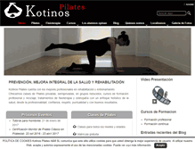 Tablet Screenshot of kotinospilates.com